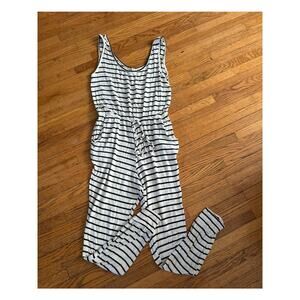 My Beloved Striped Jumpsuit with Jogger Bottom